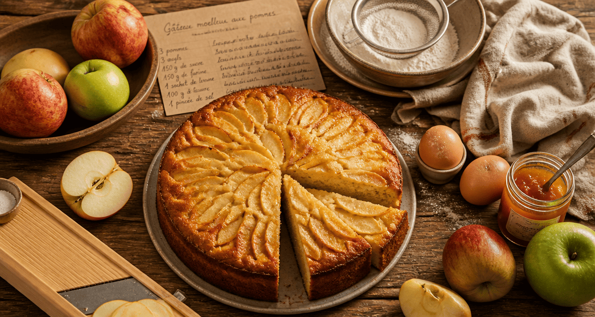 recette avec des pommes gâteau moelleux aux pommes