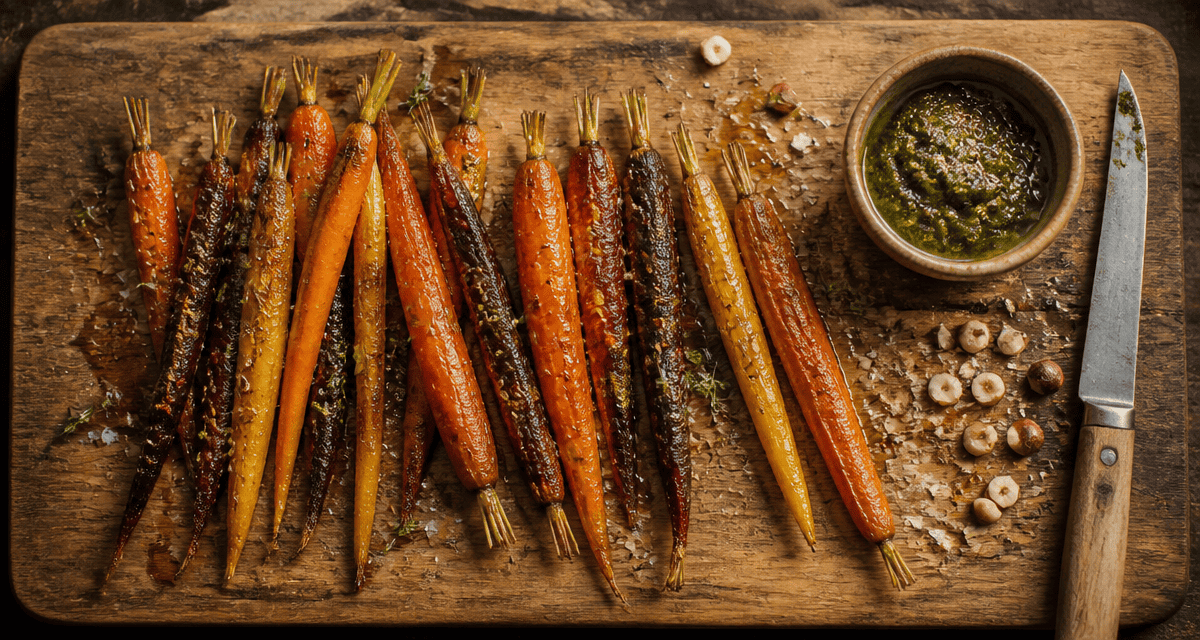 recette carotte rôties multicolores miel cumin
