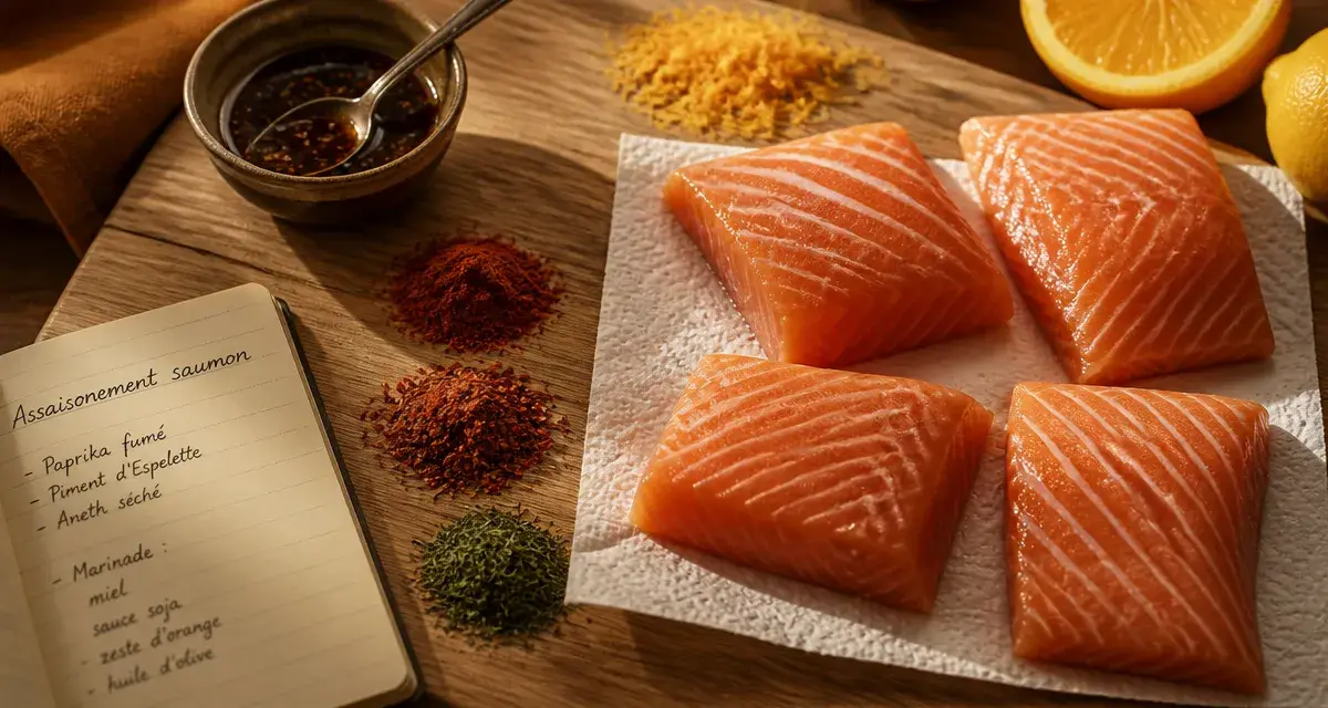 Assaisonnement pour saumon : épices et marinade, erreurs cuisson