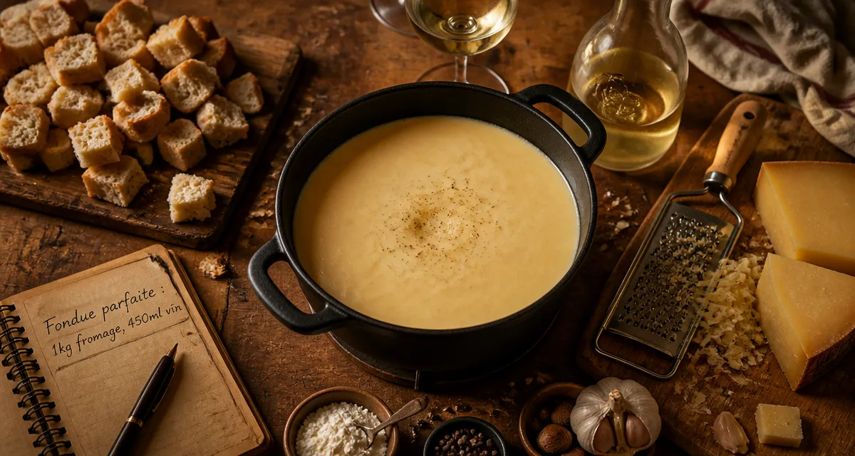 combien de vin blanc pour 1kg de fondue savoyarde
