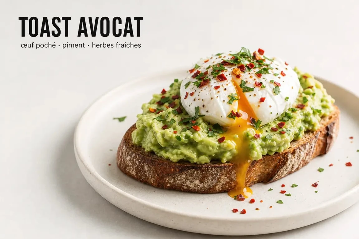 Recette de toast à l'avocat gourmand sur pain au levain