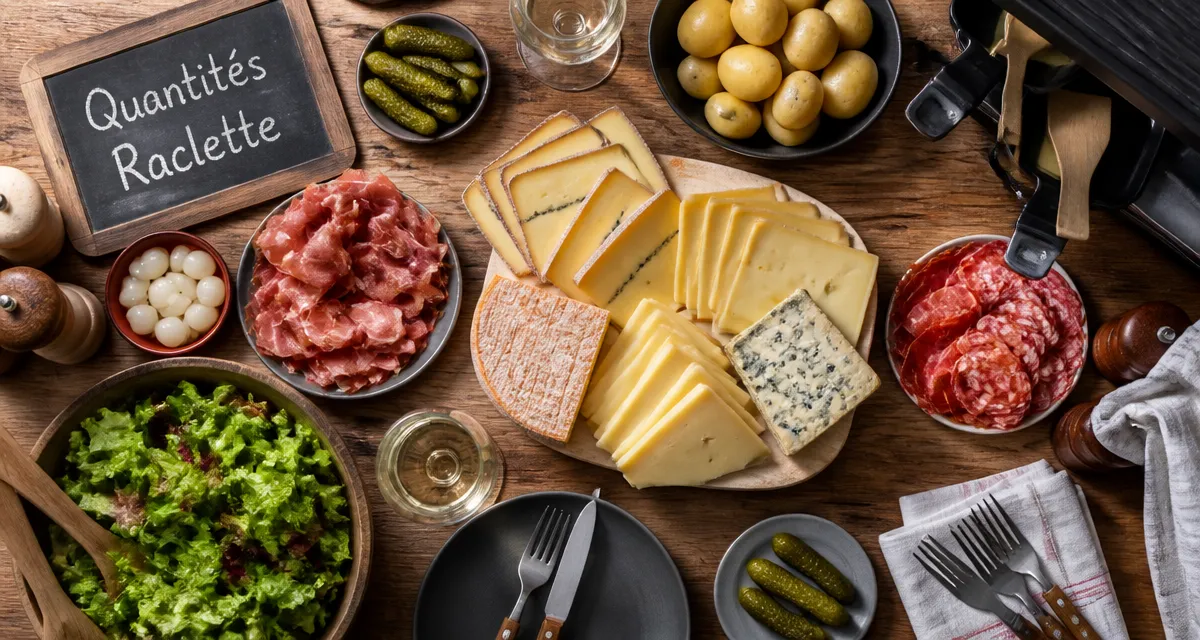 fromage a raclette par personne sur table