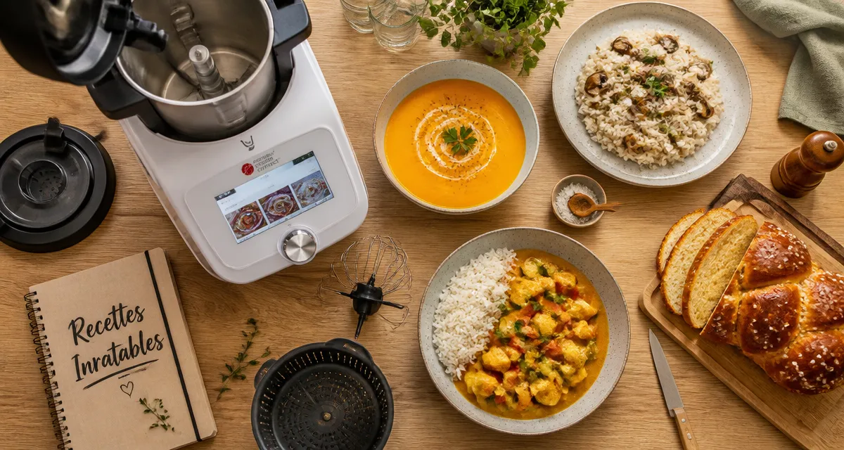 Les meilleurs recettes Monsieur Cuisine Connect sur un plan de travail
