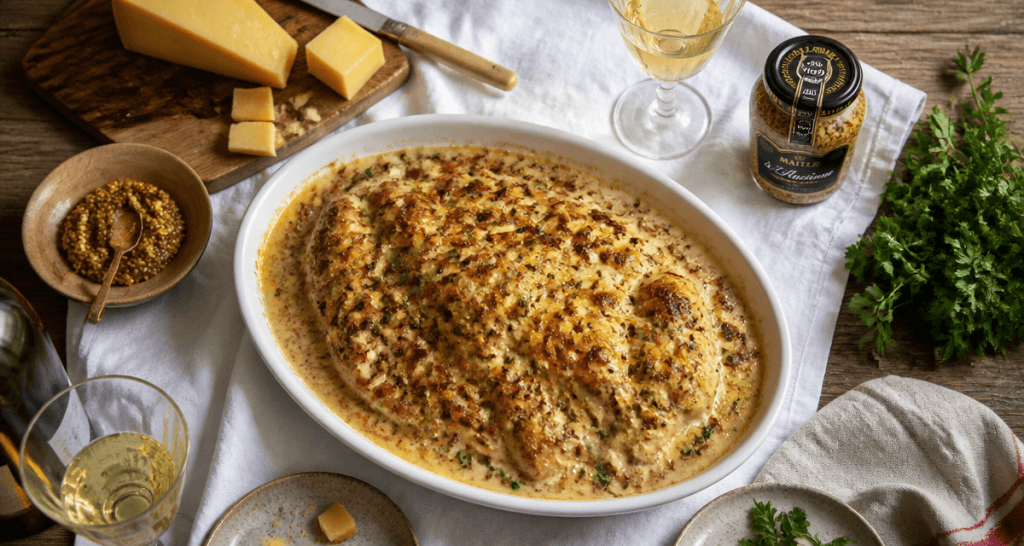 recette poulet gaston gérard cyril lignac gratinée comté