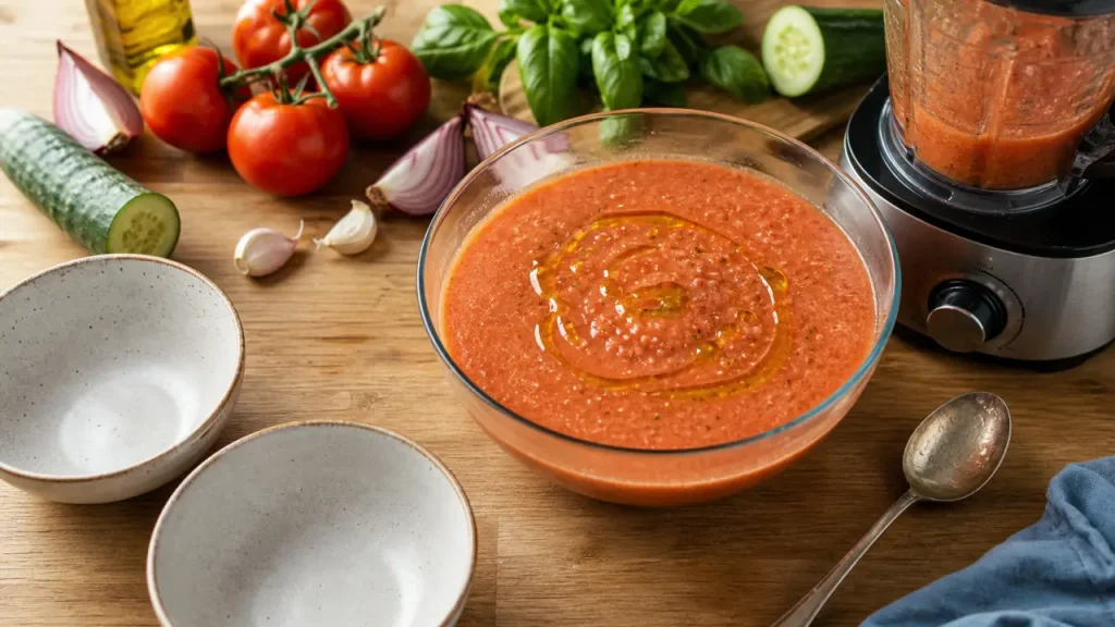Gaspacho tomate concombre : ingrédients, préparation et astuces pour le servir très frais
