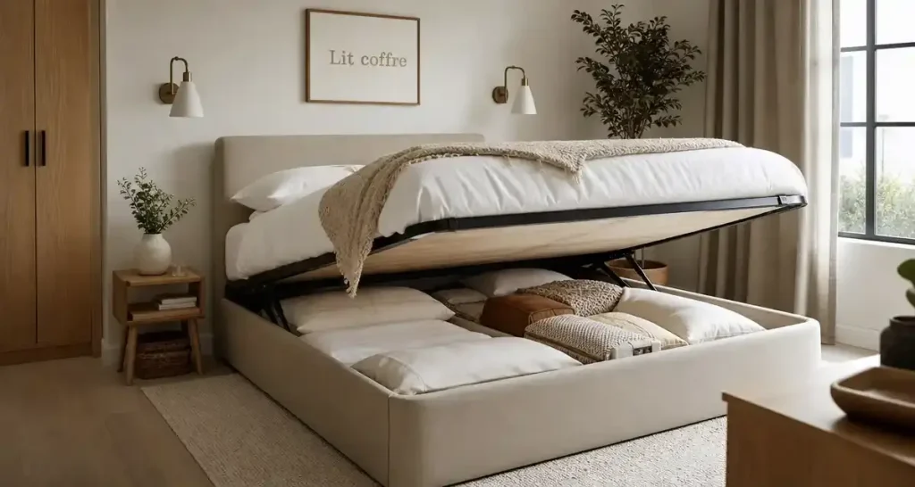Lit coffre : la solution maligne pour une chambre rangée et cosy