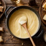 Recette fondue savoyarde avec Beaufort Abondance Comté et feu doux