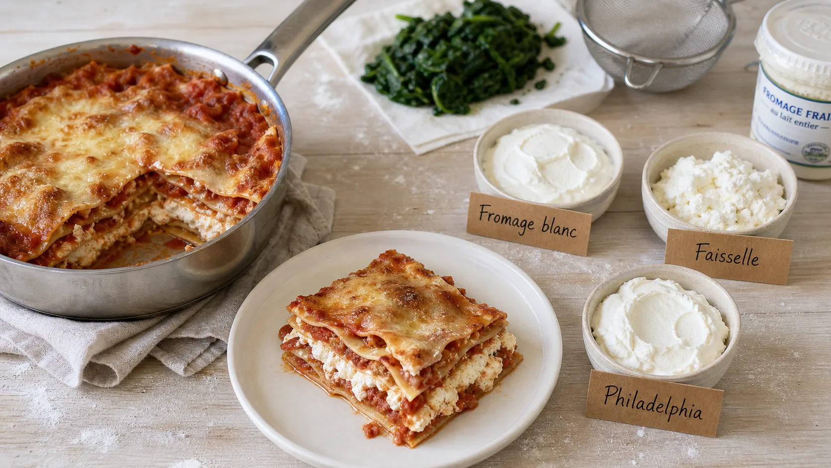 Remplacer la ricotta par quoi : fromage blanc, faisselle ou Philadelphia
