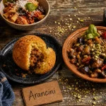 Spécialité sicile : arancina, caponata et pâtes alla Norma