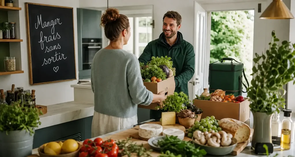 Manger frais sans sortir : les avantages des courses en ligne livrées chez soi