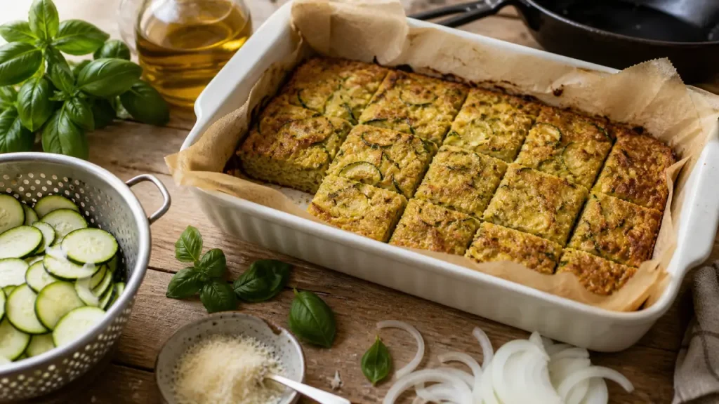 Courgettes à l’italienne : scarpaccia, parmigiana et cuissons pour éviter l’eau