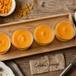 Crème à l'orange recette italienne : verrines au zeste, cuisson 85 °C