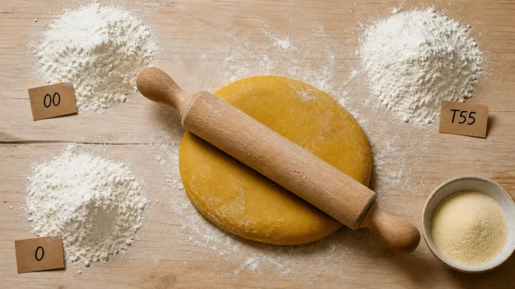 Farine 00, T55 ou semoule : laquelle choisir pour des pâtes italiennes qui tiennent ?