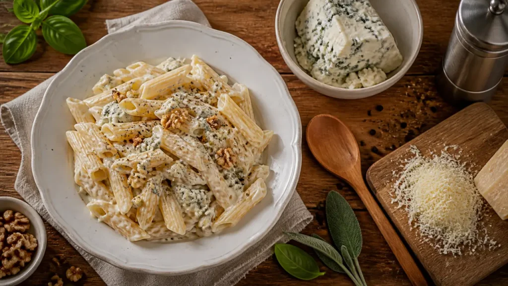 Pâtes au gorgonzola : la recette italienne crémeuse en 15 minutes, avec une sauce qui ne tranche pas