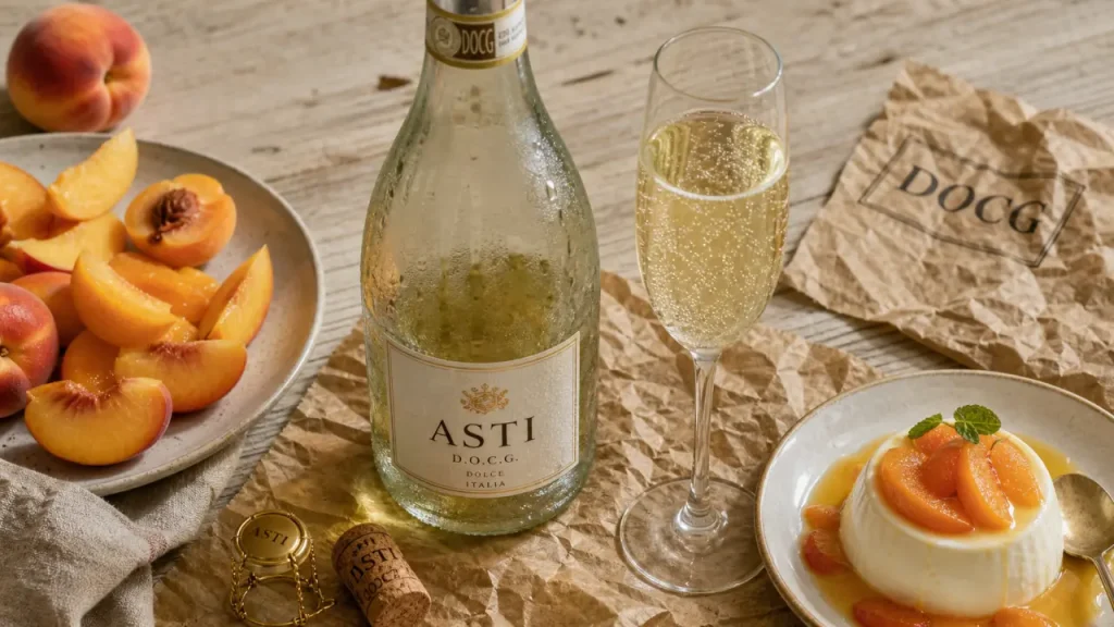 Asti : le vin italien doux, pétillant et léger à servir entre 6 et 8 °C