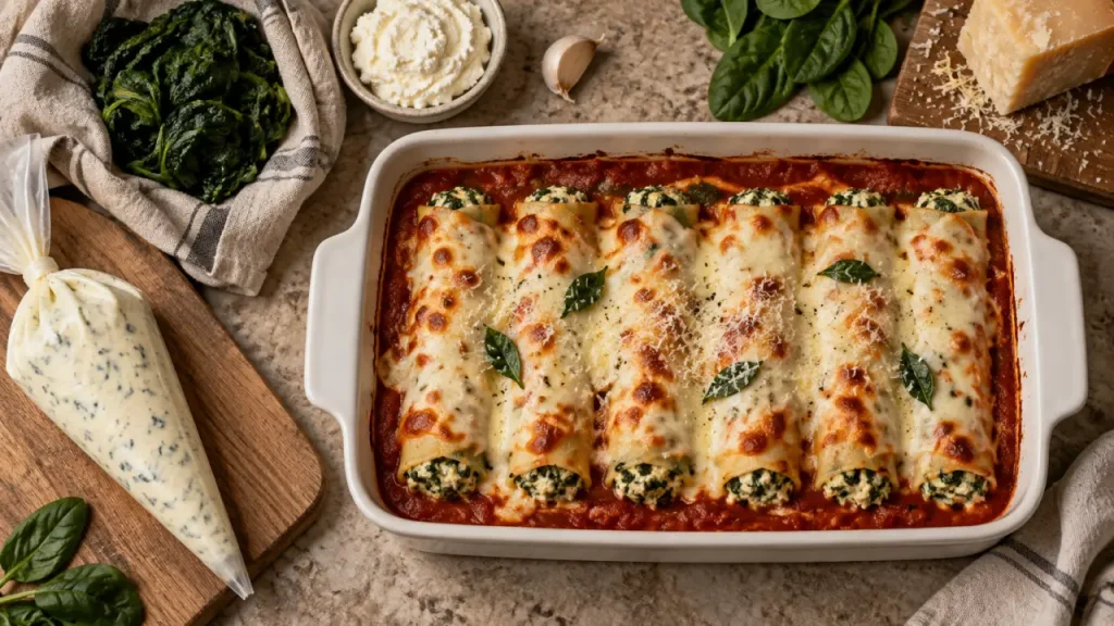 Cannelloni ricotta-épinards : évitez la farce liquide avec ce geste simple