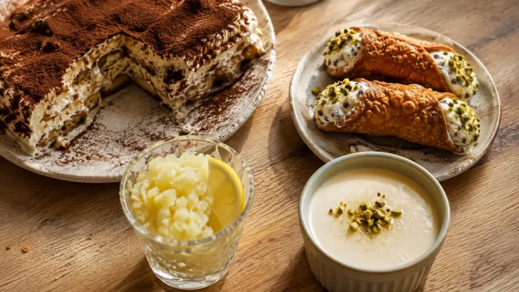 Desserts italiens par région : du tiramisu aux cannoli, les classiques à reconnaître