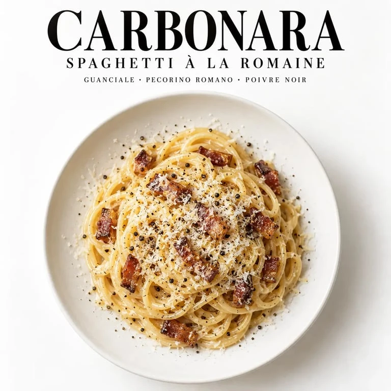 Recette de spaghetti alla carbonara authentique italienne
