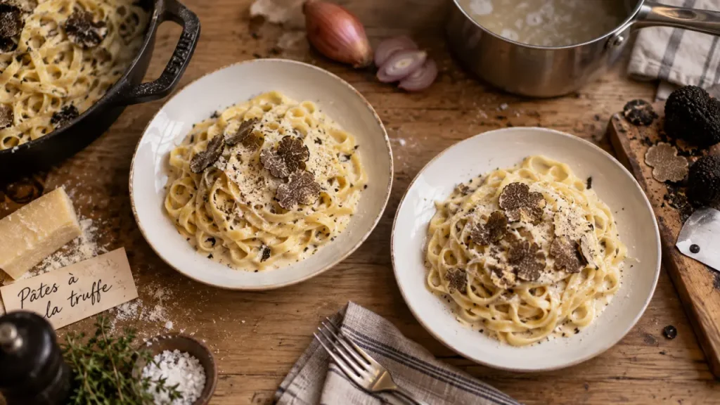 Pâtes aux truffes : une sauce crémeuse qui préserve vraiment le parfum