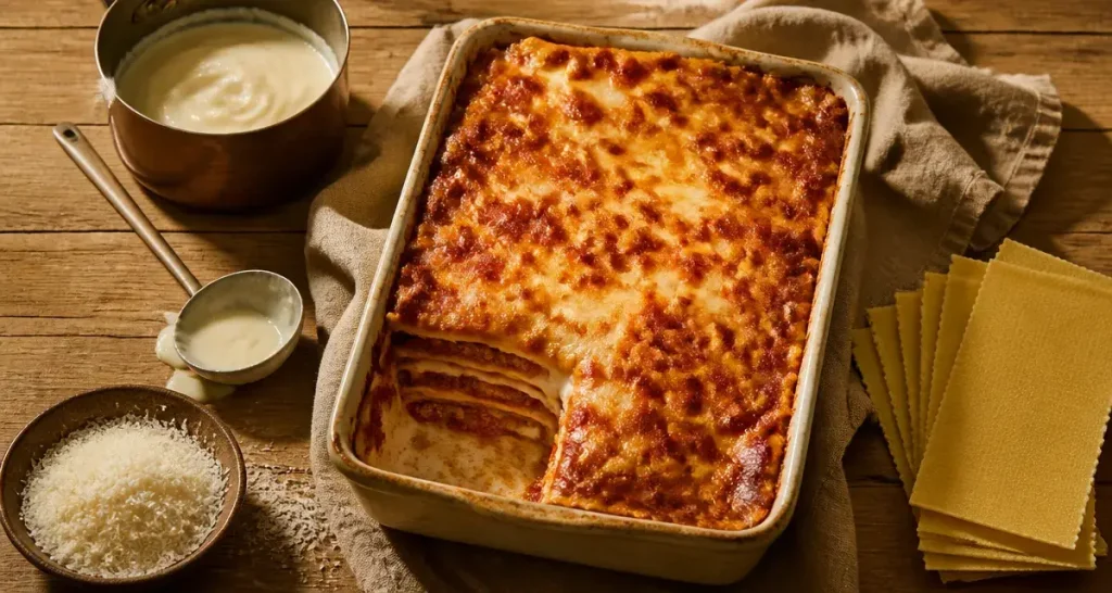 Réussir une recette de lasagnes italiennes, avec un ragù fondant et des couches qui tiennent