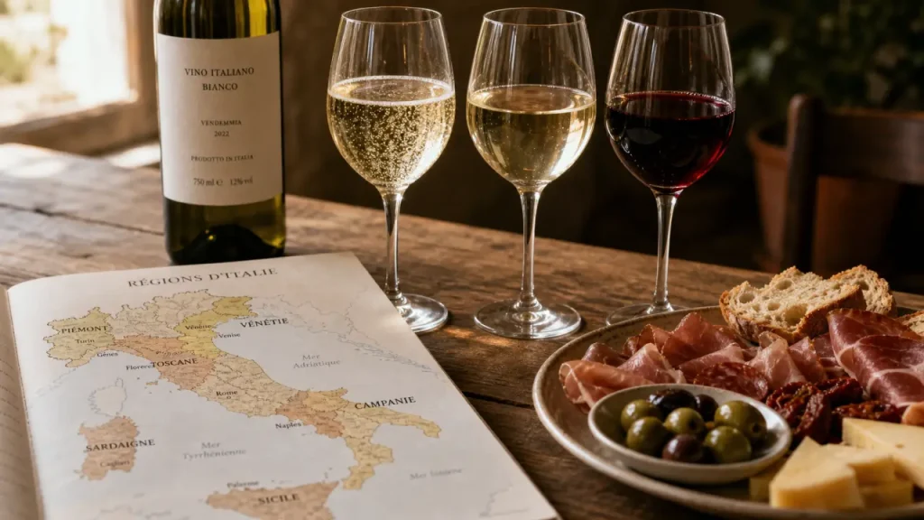 Vin italien : région, cépage et accord, les repères pour choisir sans se tromper