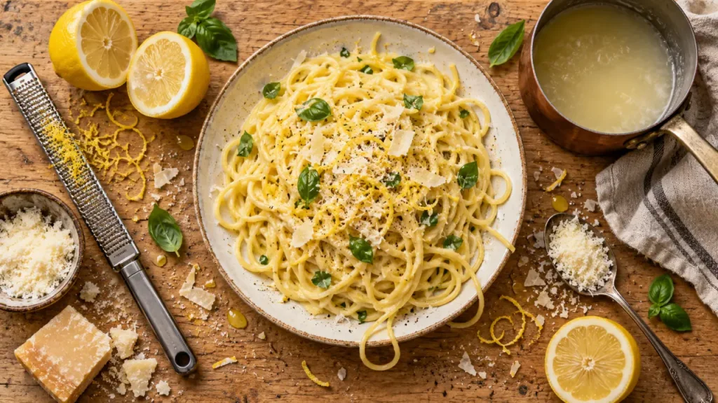 Pâtes au citron à l’italienne : une sauce crémeuse sans crème en 25 minutes