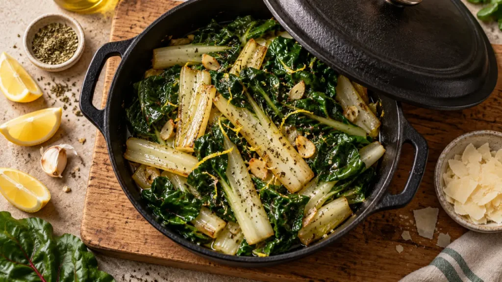 Recettes de blettes italiennes : côtes fondantes, feuilles tendres et trois variantes