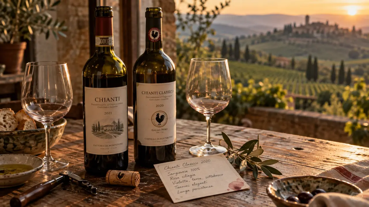 Vin chianti italien : Chianti Classico, Riserva et Gran Selezione, Gallo Nero